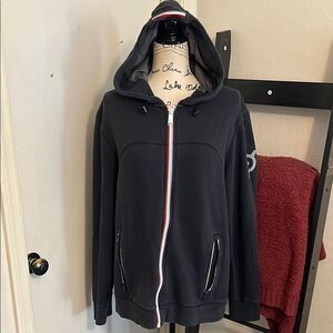 Fourlaps X Peloton Black Athletic Zipper Closure Pockets Hoodie Sweatshirt